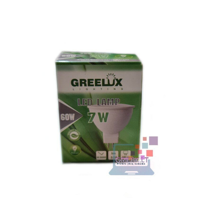 Greelux LED lemputė MR16 220V 7W 