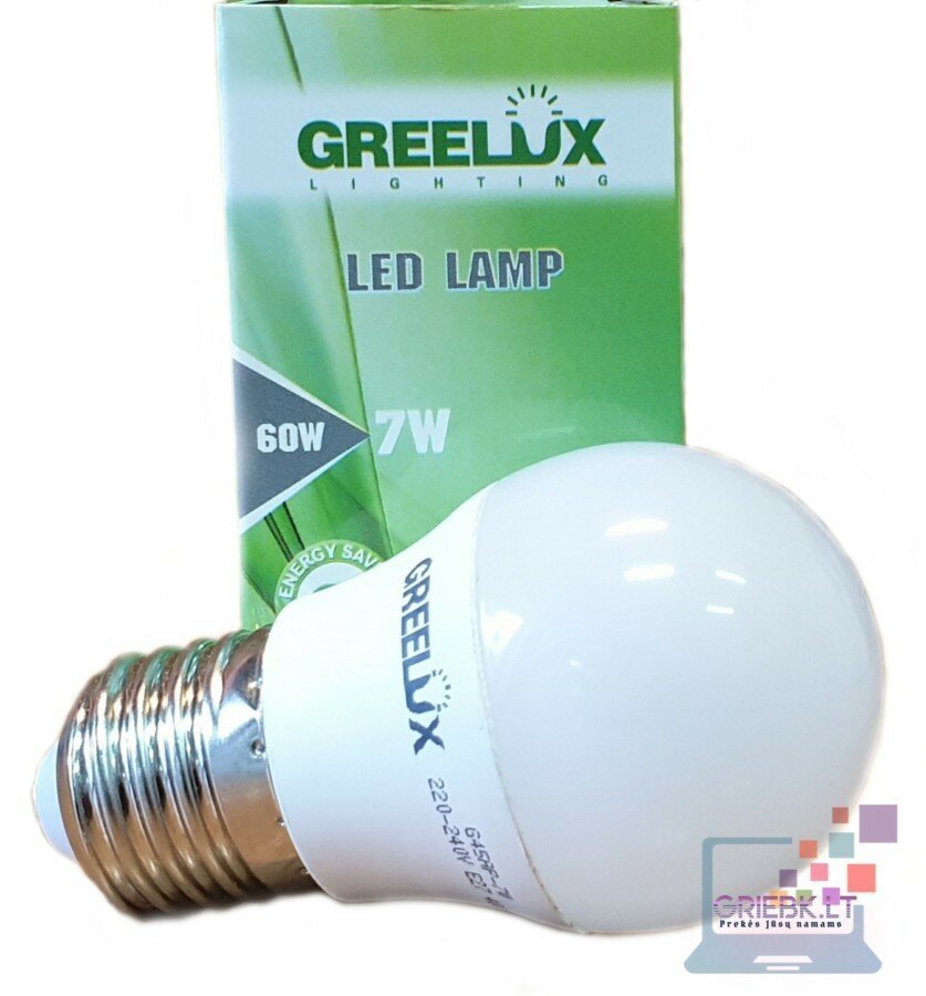 LED lemputė P45 7W E27 Greelux 