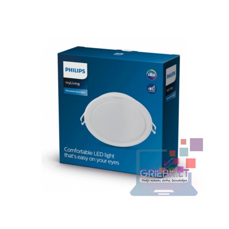 LED panelė Philips Meson įleidžiama 6-24W 3000K/4000K