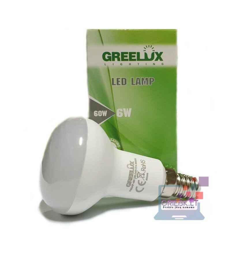 LED lemputė R50 6W E14 Greelux 