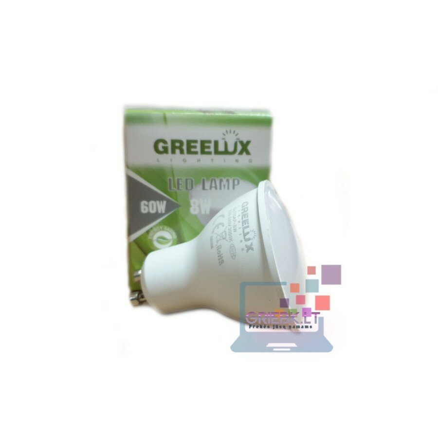 LED lemputė GU10 8W Greelux 