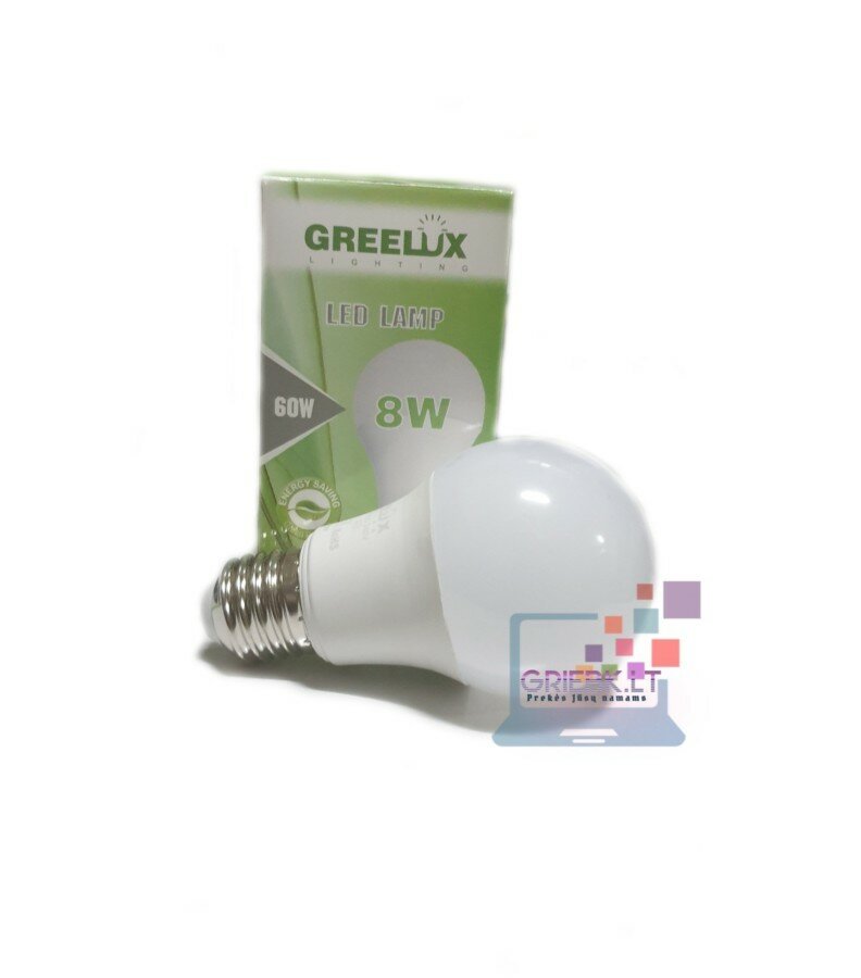 Greelux LED lemputė A60 8W E27 
