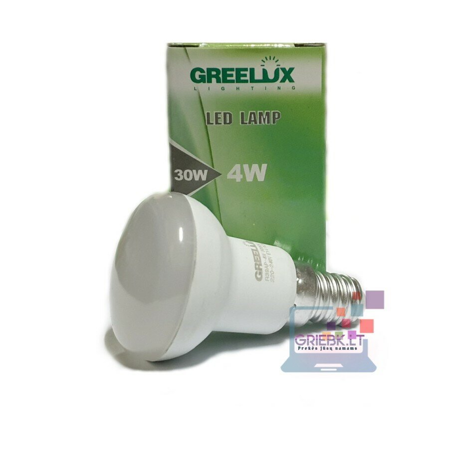 Greelux LED lemputė R39 4W E14 