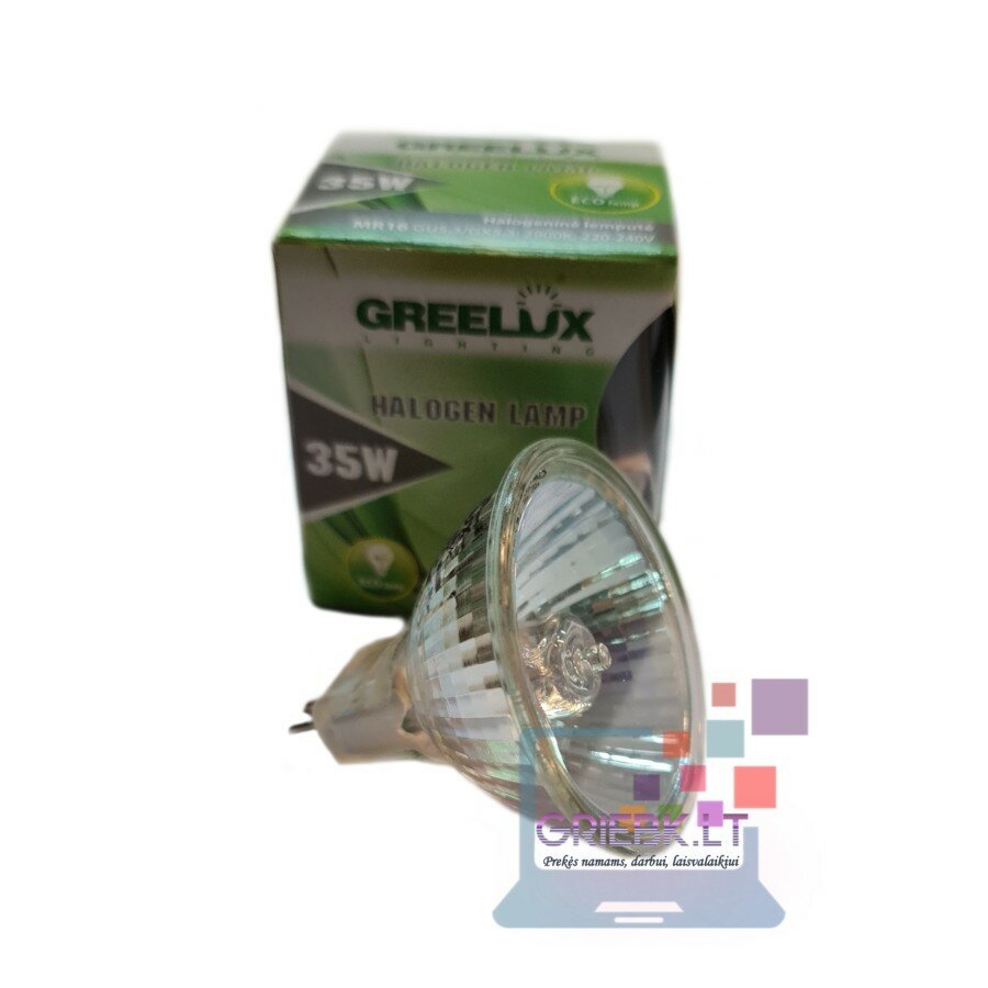 Lemputė halogeninė GU5.3, MR16 220V 35-50W Greelux