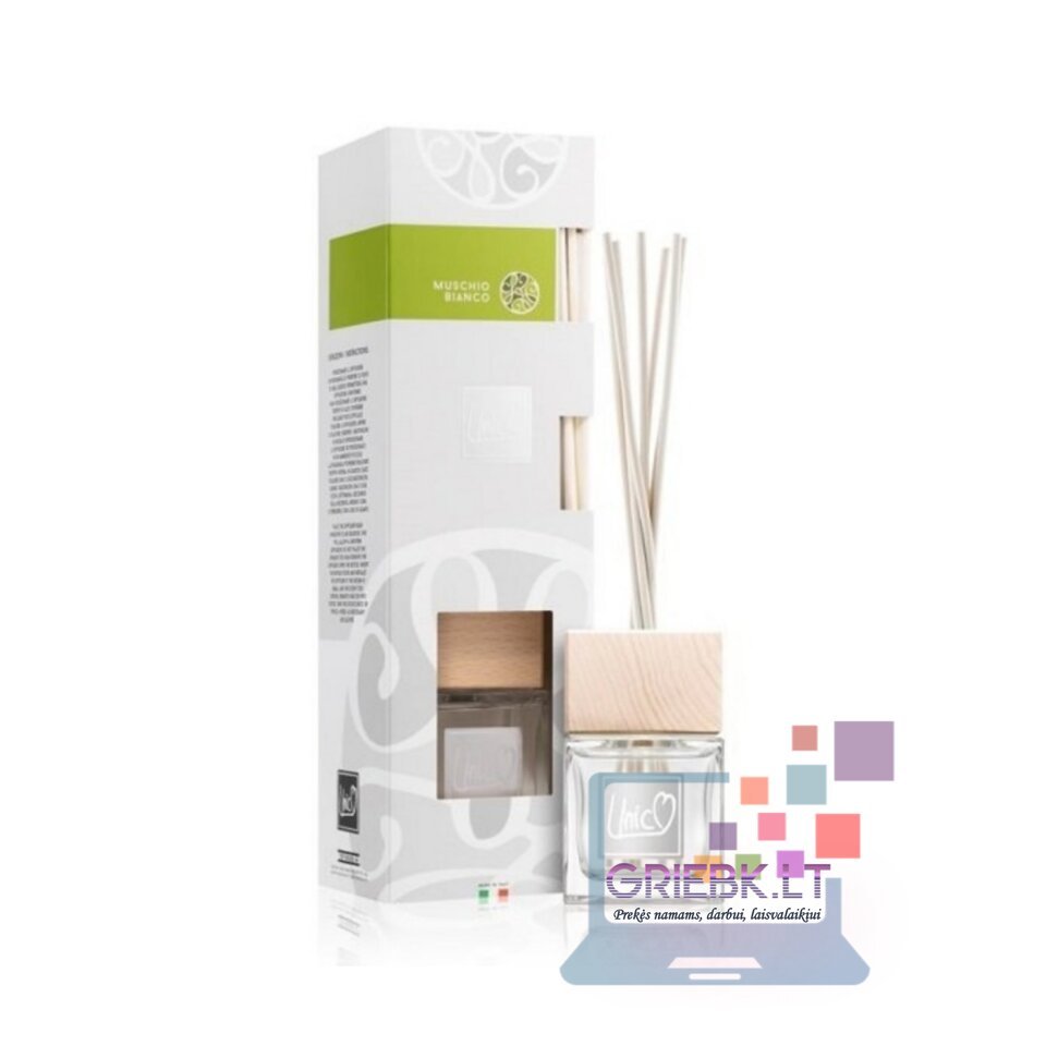 NAMŲ KVAPAS THD UNICO PRESTIGE MUSCHIO BIANCO 100ML (BALTŲJŲ SAMANŲ IR KADAGIO KVAPO)