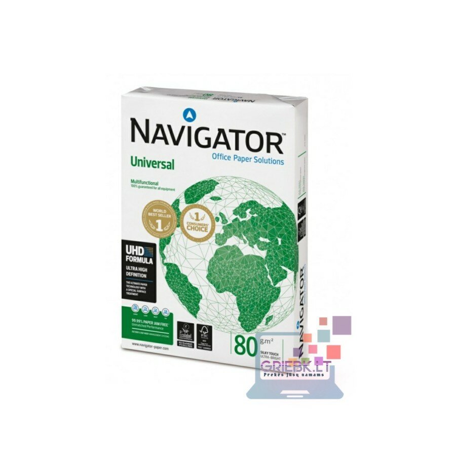 Popierius A4 Navigator Universal 80g/m²