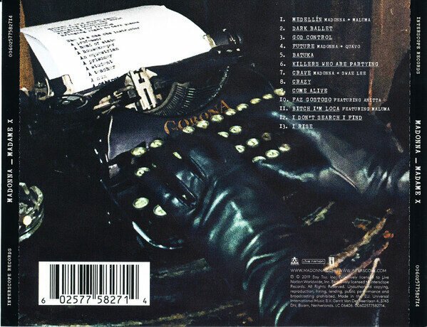 Madonna ‎– Madame X, CD