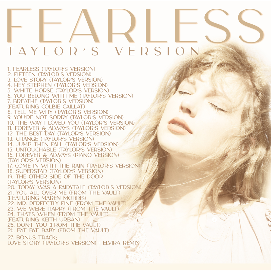 Taylor Swift ‎– Fearless (Taylor's Version) 3LP (Gold Colored)