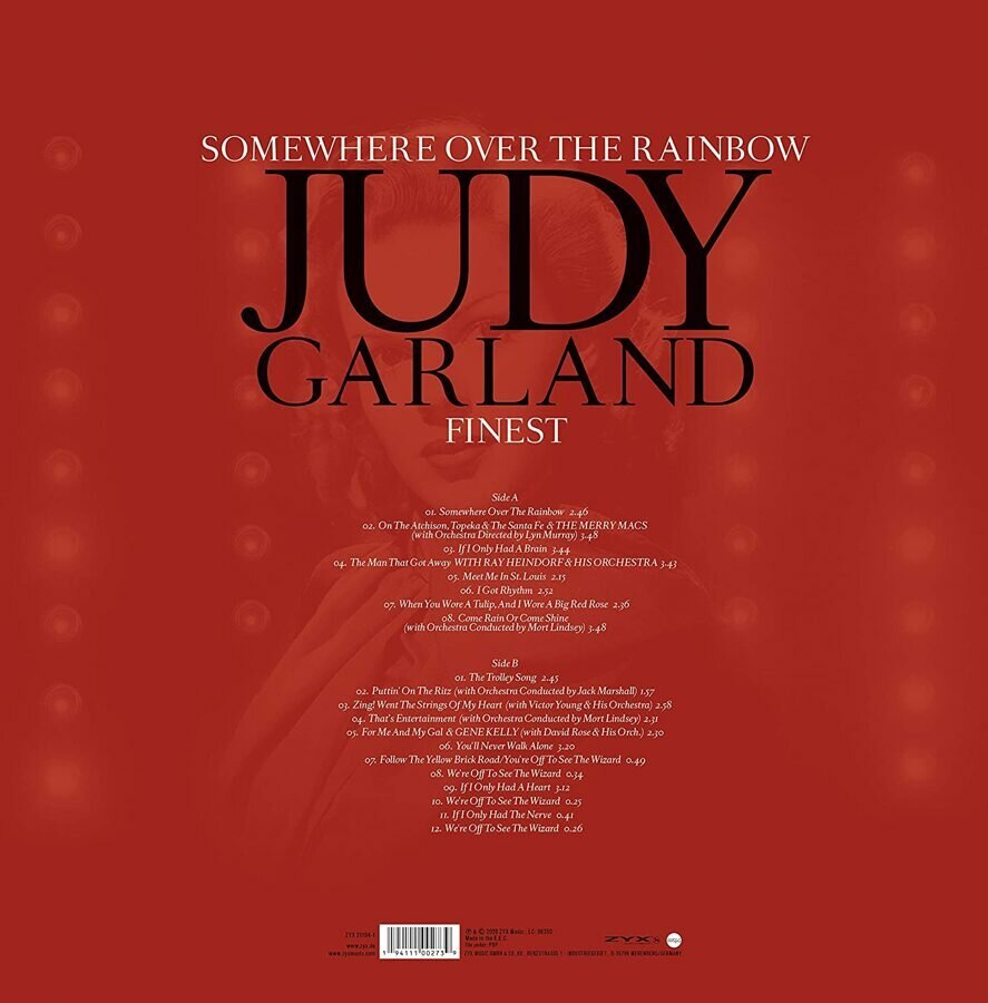 Vinilinė plokštelė - Judy Garland ‎– Somewhere Over The Rainbow - Finest 1LP